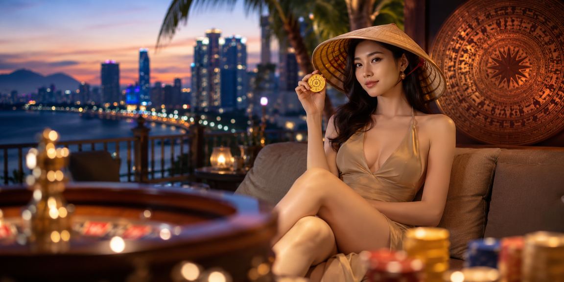 Khung cảnh biển Nha Trang – người dùng kiểm tra thông tin xổ số và thanh toán trên ứng dụng gs5