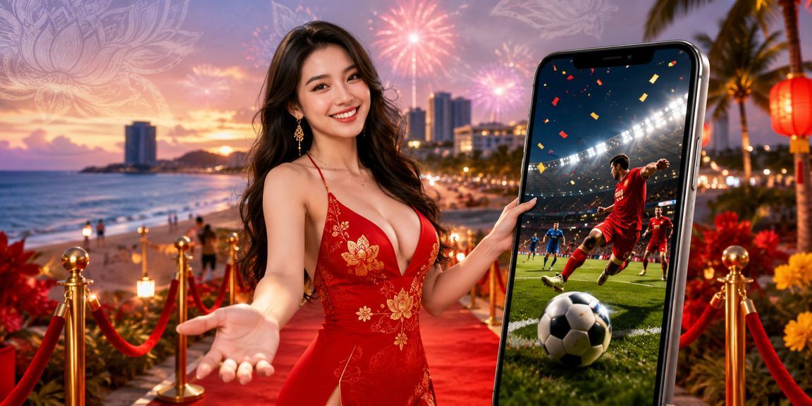 Cá cược bóng đá trên điện thoại tại bãi biển Vũng Tàu